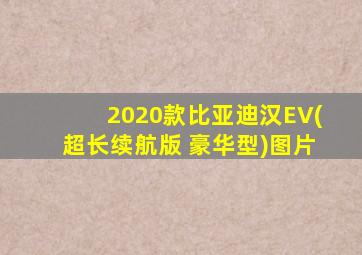 2020款比亚迪汉EV(超长续航版 豪华型)图片